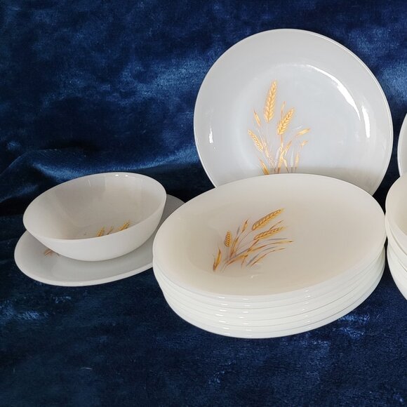 Vintage Fire King Golden Wheat Dishes - Picture 5 of 6